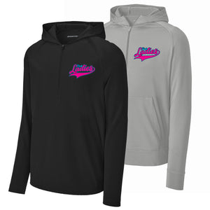 Pink Ladies Fastpitch Sport-Tek® Sport-Wick® Stretch 1/2-Zip Hoodie