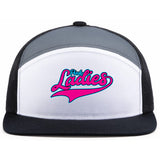 Pink Ladies Fastpitch Pacific Headwear 6-Panel Trucker Snapback Hat