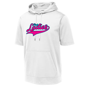 Pink Ladies Fastpitch Sport-Tek ® Sport-Wick ® Fleece Short Sleeve Hooded Pullover