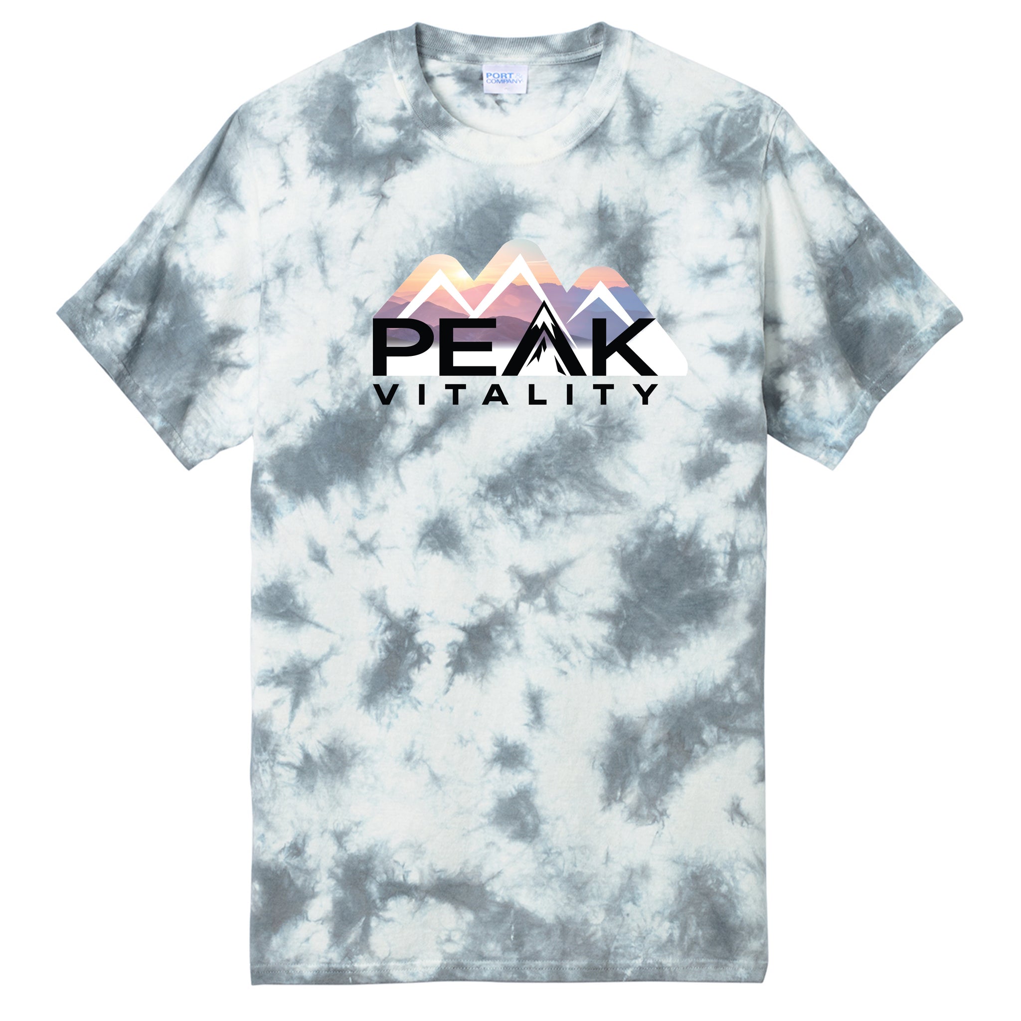 Peak Vitality Port & Company ® Crystal Tie-Dye Tee