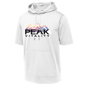 Peak Vitality Sport-Tek ® Sport-Wick ® Fleece Short Sleeve Hooded Pullover