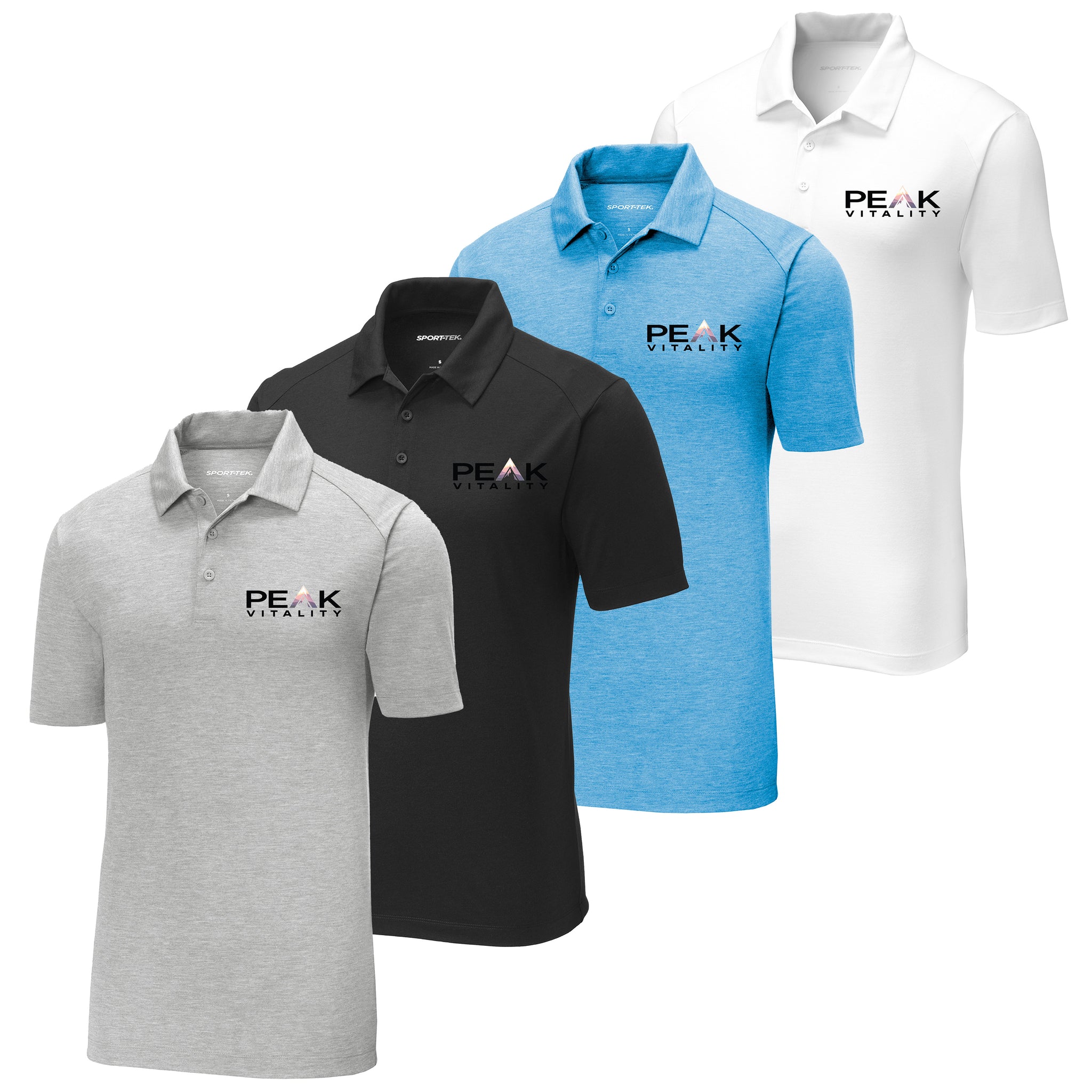 Peak VItality Sport-Tek ® PosiCharge ® Tri-Blend Wicking Polo