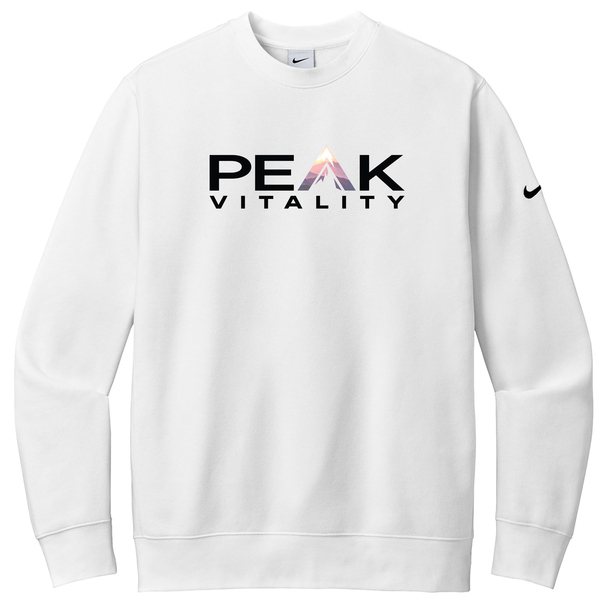 Peak Vitality Nike Club Fleece Sleeve Swoosh Crew