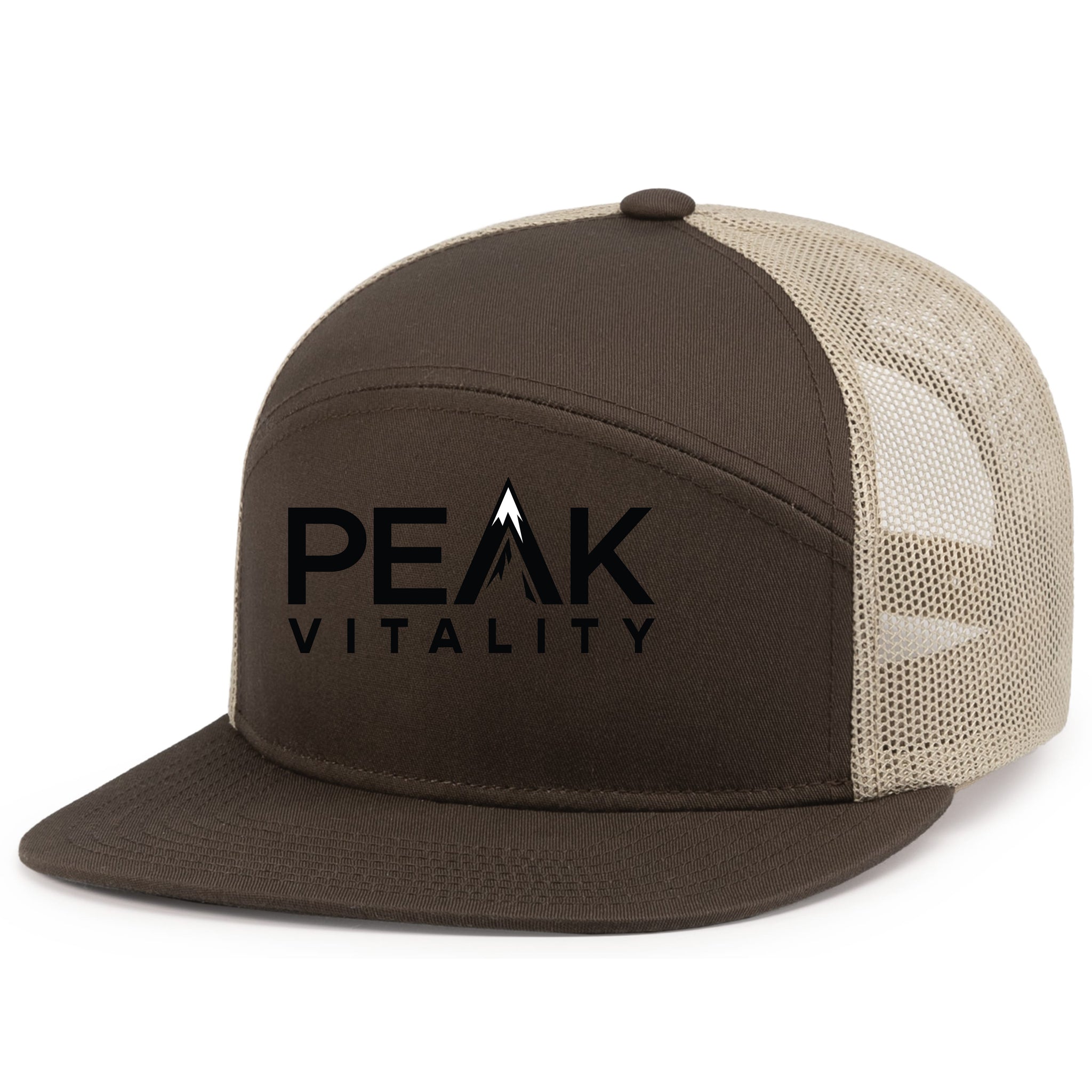 Peak Vitality Pacific Headwear 6-Panel Trucker Snapback Hat