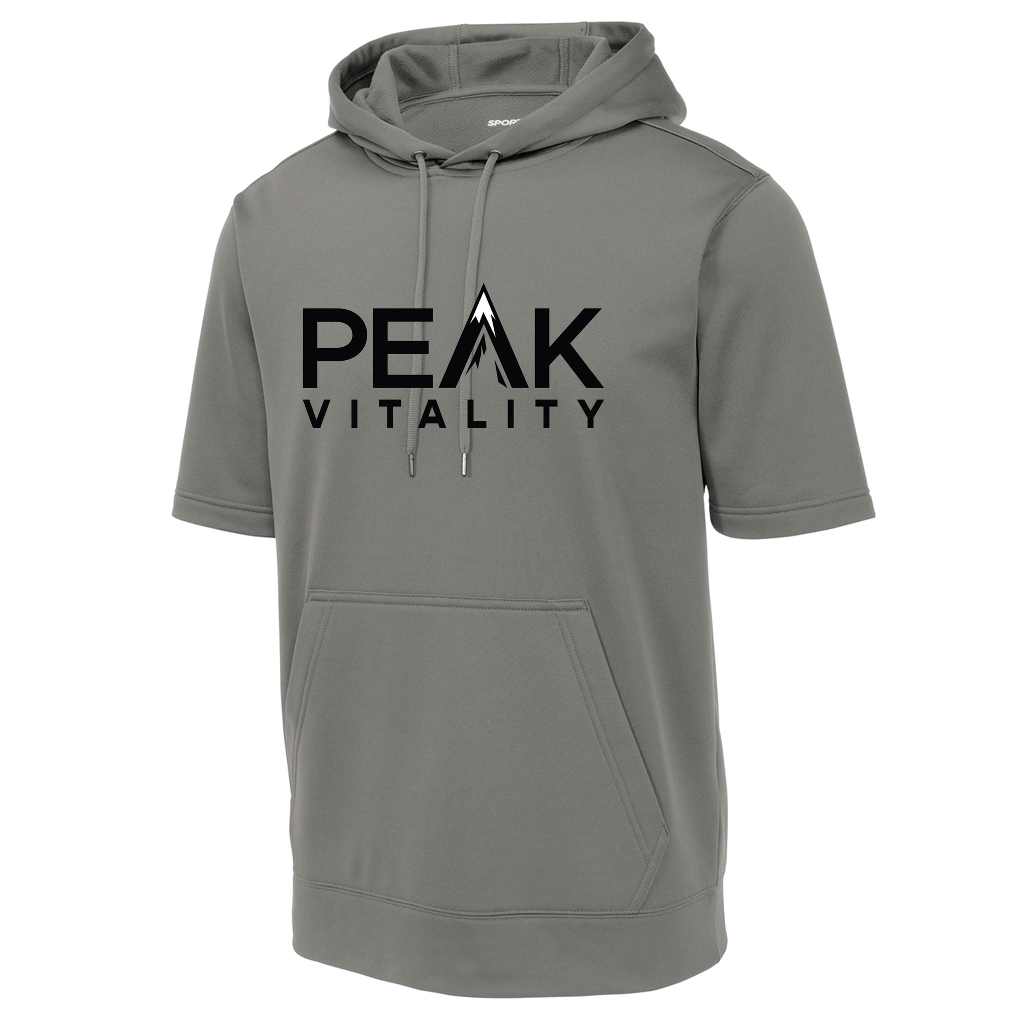 Peak Vitality Sport-Tek ® Sport-Wick ® Fleece Short Sleeve Hooded Pullover