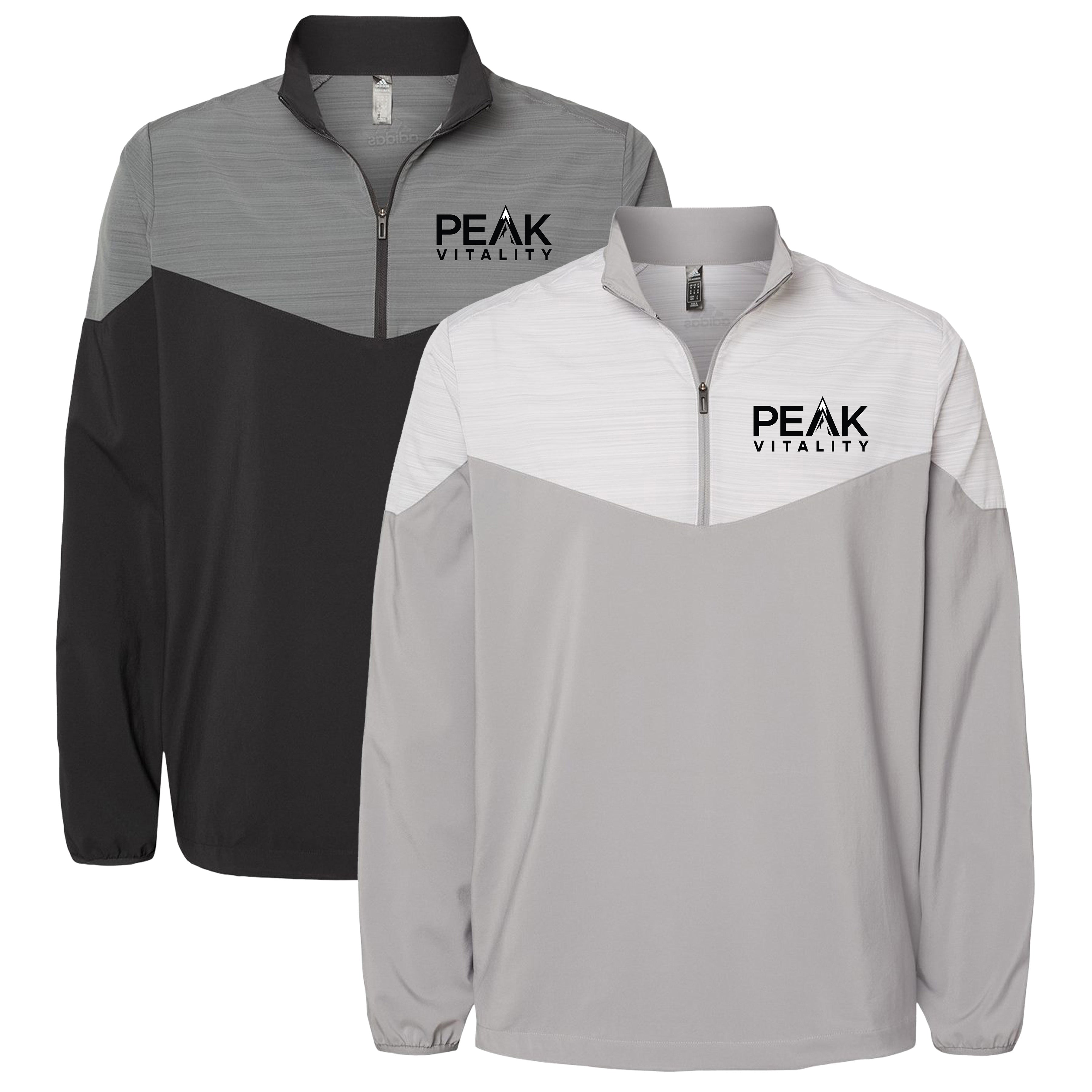 Peak Vitality Adidas Heather Chevron Quarter-Zip Windshirt – ASP