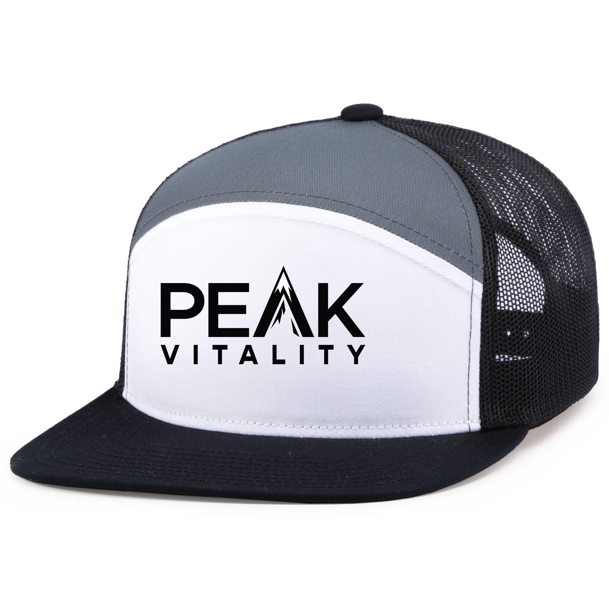 Peak Vitality Pacific Headwear 6-Panel Trucker Snapback Hat