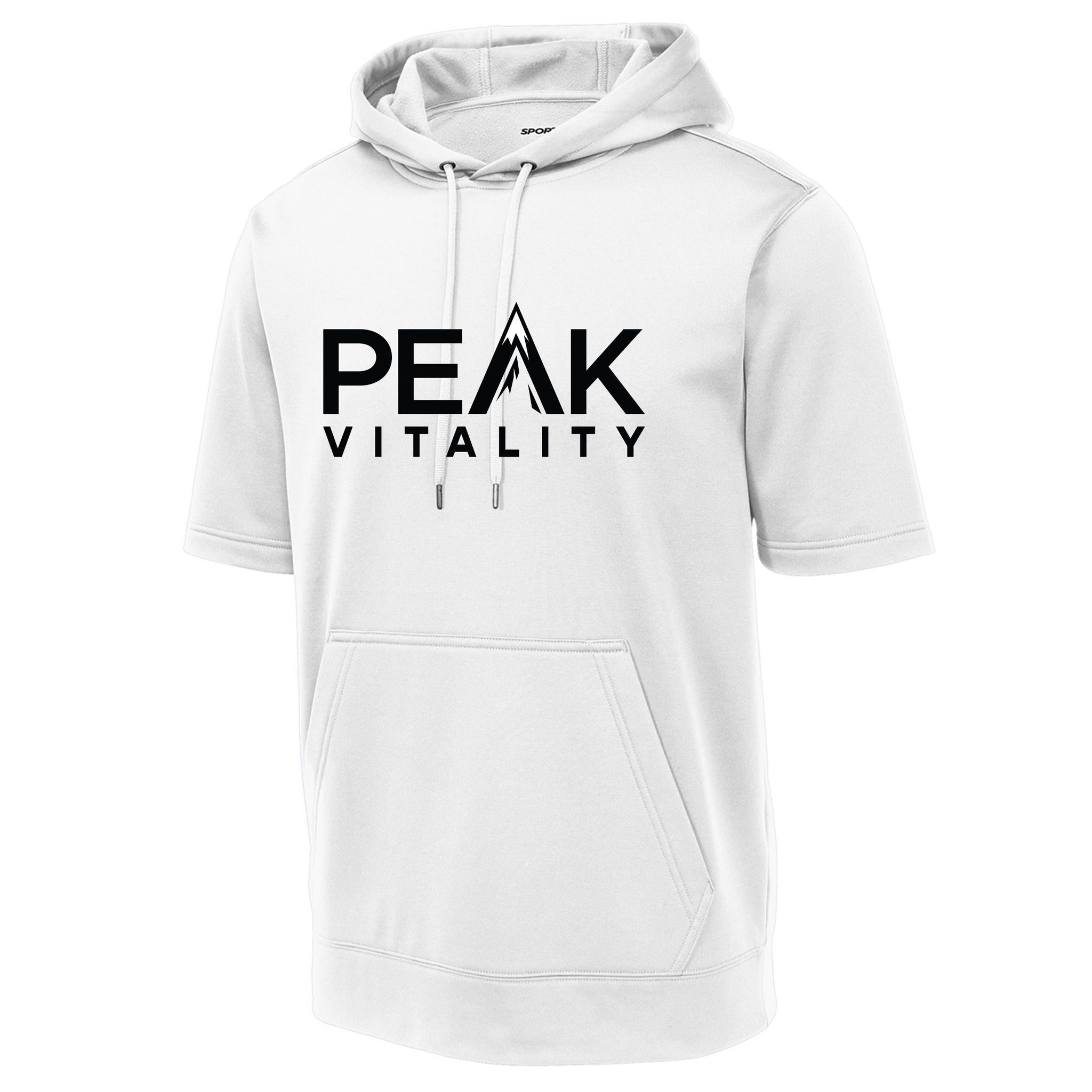 Peak Vitality Sport-Tek ® Sport-Wick ® Fleece Short Sleeve Hooded Pullover