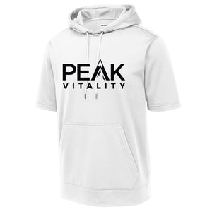 Peak Vitality Sport-Tek ® Sport-Wick ® Fleece Short Sleeve Hooded Pullover