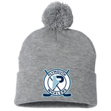 Plymouth Whalers Hockey Sportsman 12" Pom-Pom Cuffed Beanie