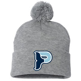 Plymouth Whalers Hockey Sportsman 12" Pom-Pom Cuffed Beanie