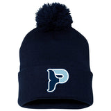 Plymouth Whalers Hockey Sportsman 12" Pom-Pom Cuffed Beanie