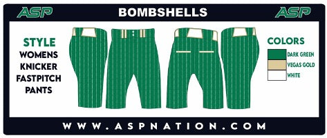 Bombshells Fastpitch Womens/Girls Full Sublimation Knickers
