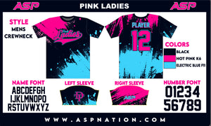 Pink Ladies Fastpitch Mens/Boys Full Sublimation Uniform Short Sleeve