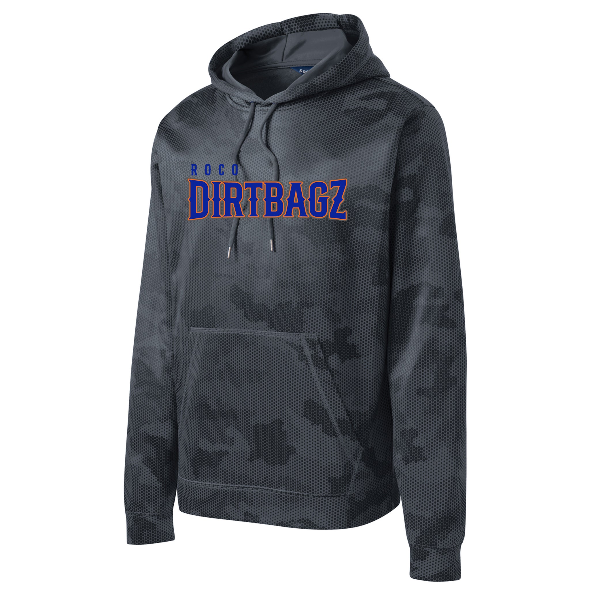 Roco Dirtbagz Baseball Sport-Tek® Sport-Wick® CamoHex Fleece Hooded Pullover