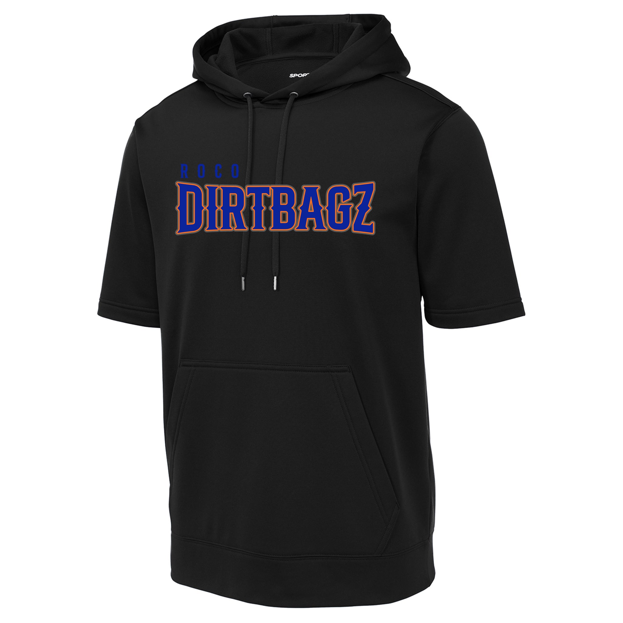 Roco Dirtbagz Baseball Sport-Tek ® Sport-Wick ® Fleece Short Sleeve Hooded Pullover