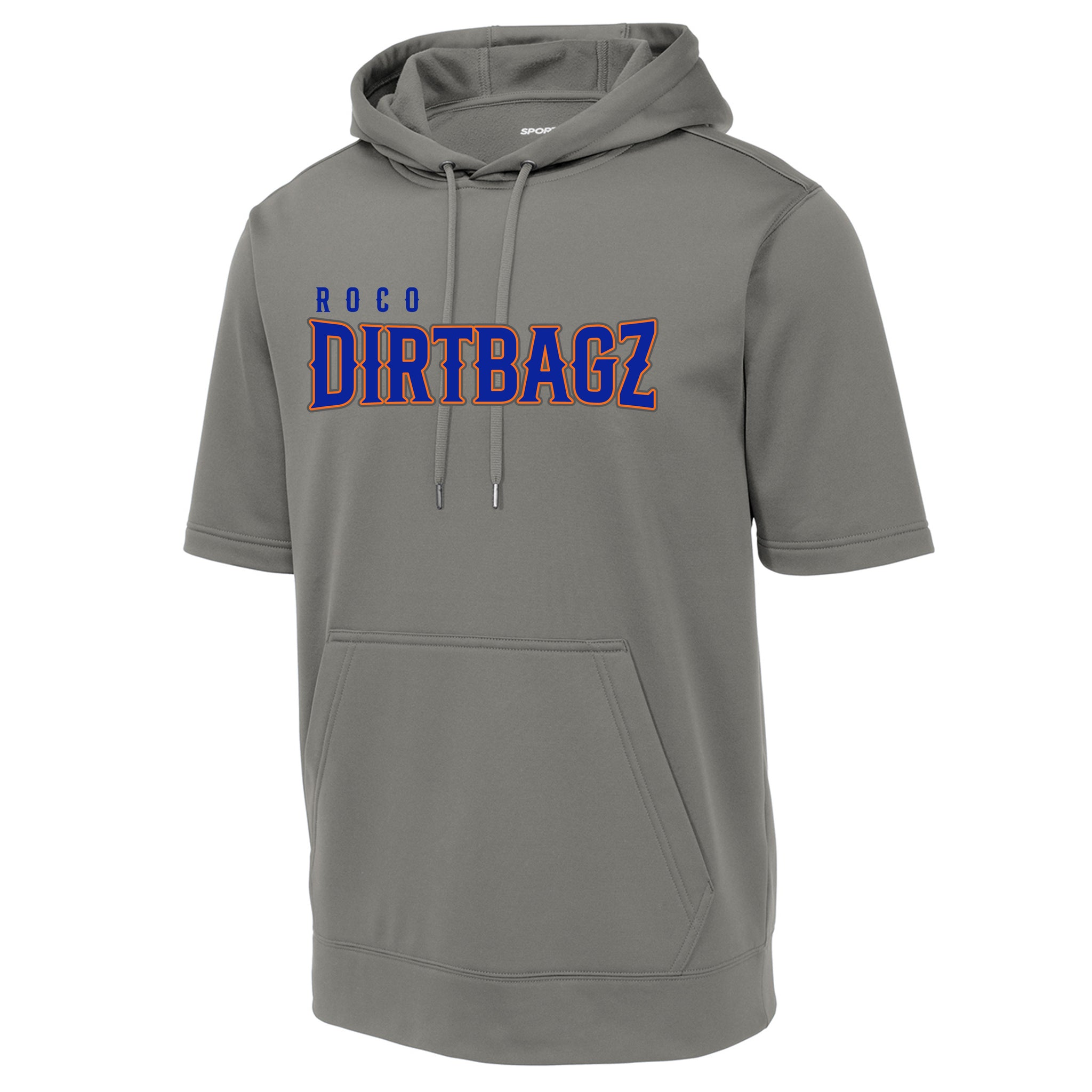 Roco Dirtbagz Baseball Sport-Tek ® Sport-Wick ® Fleece Short Sleeve Hooded Pullover