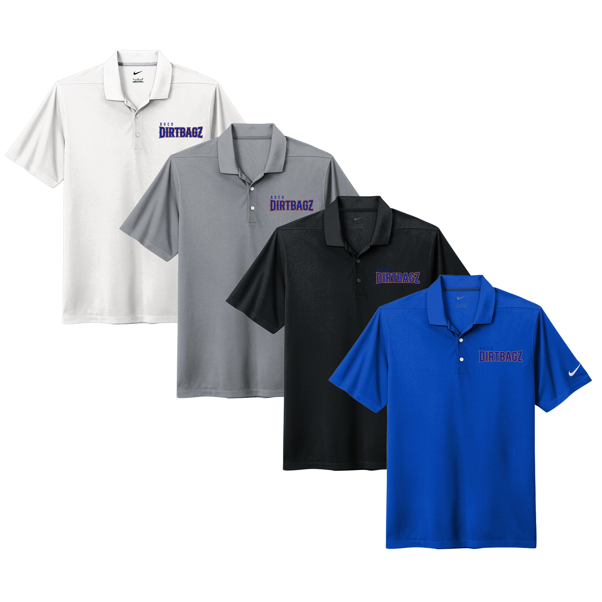 Roco Dirtbagz Baseball Nike Dri-FIT Micro Pique 2.0 Pocket Polo
