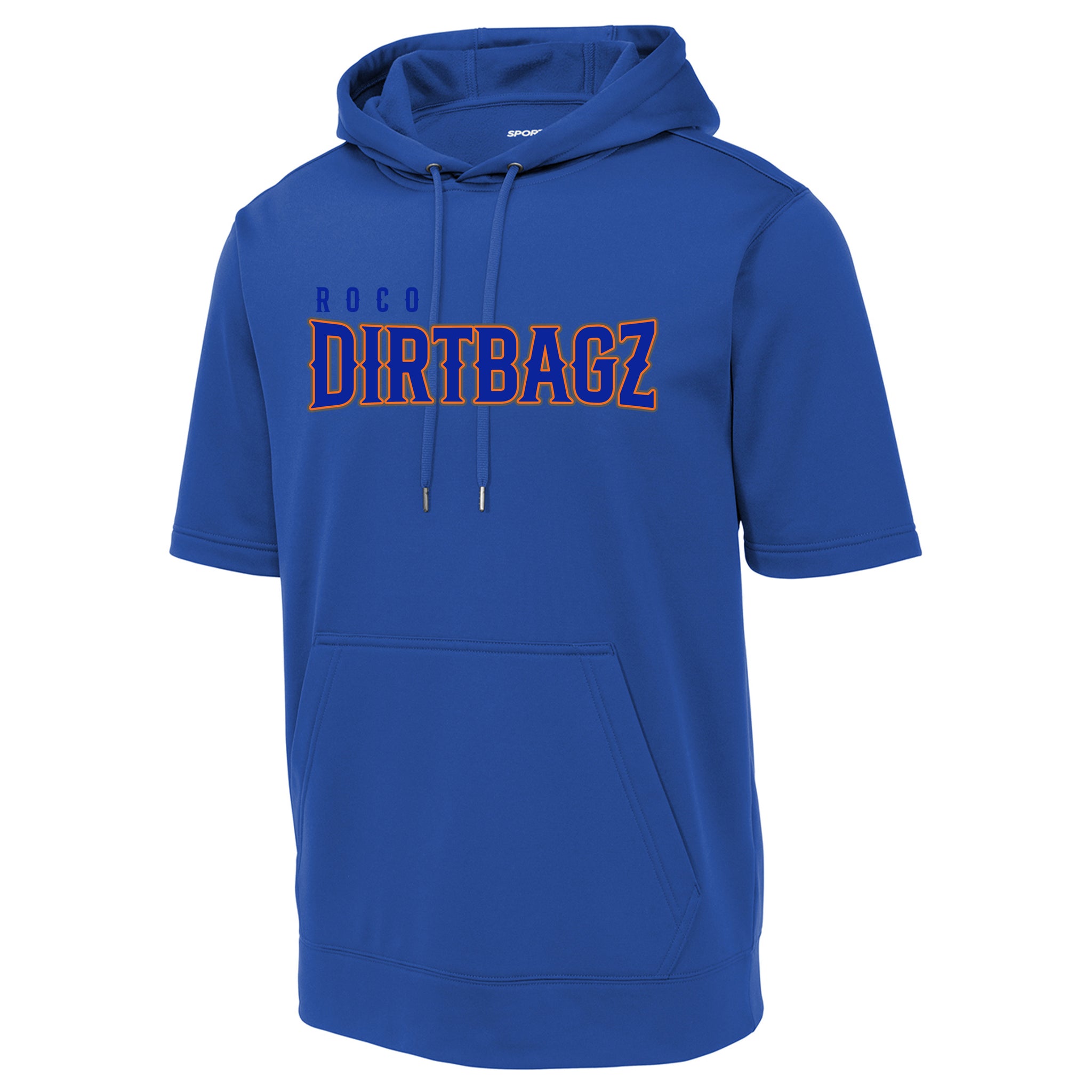 Roco Dirtbagz Baseball Sport-Tek ® Sport-Wick ® Fleece Short Sleeve Hooded Pullover