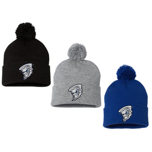 Roco Dirtbagz Baseball Sportsman 12" Pom-Pom Cuffed Beanie