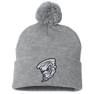 Roco Dirtbagz Baseball Sportsman 12" Pom-Pom Cuffed Beanie