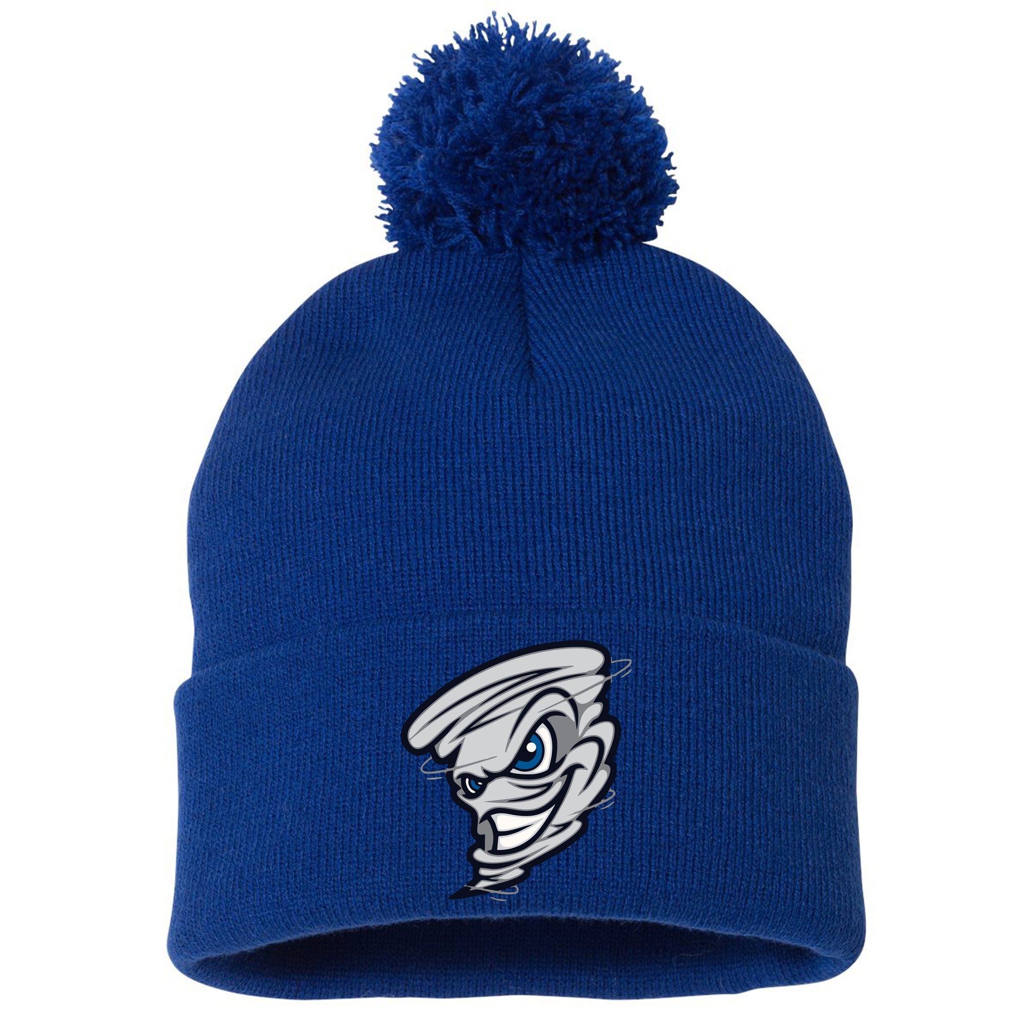 Roco Dirtbagz Baseball Sportsman 12" Pom-Pom Cuffed Beanie