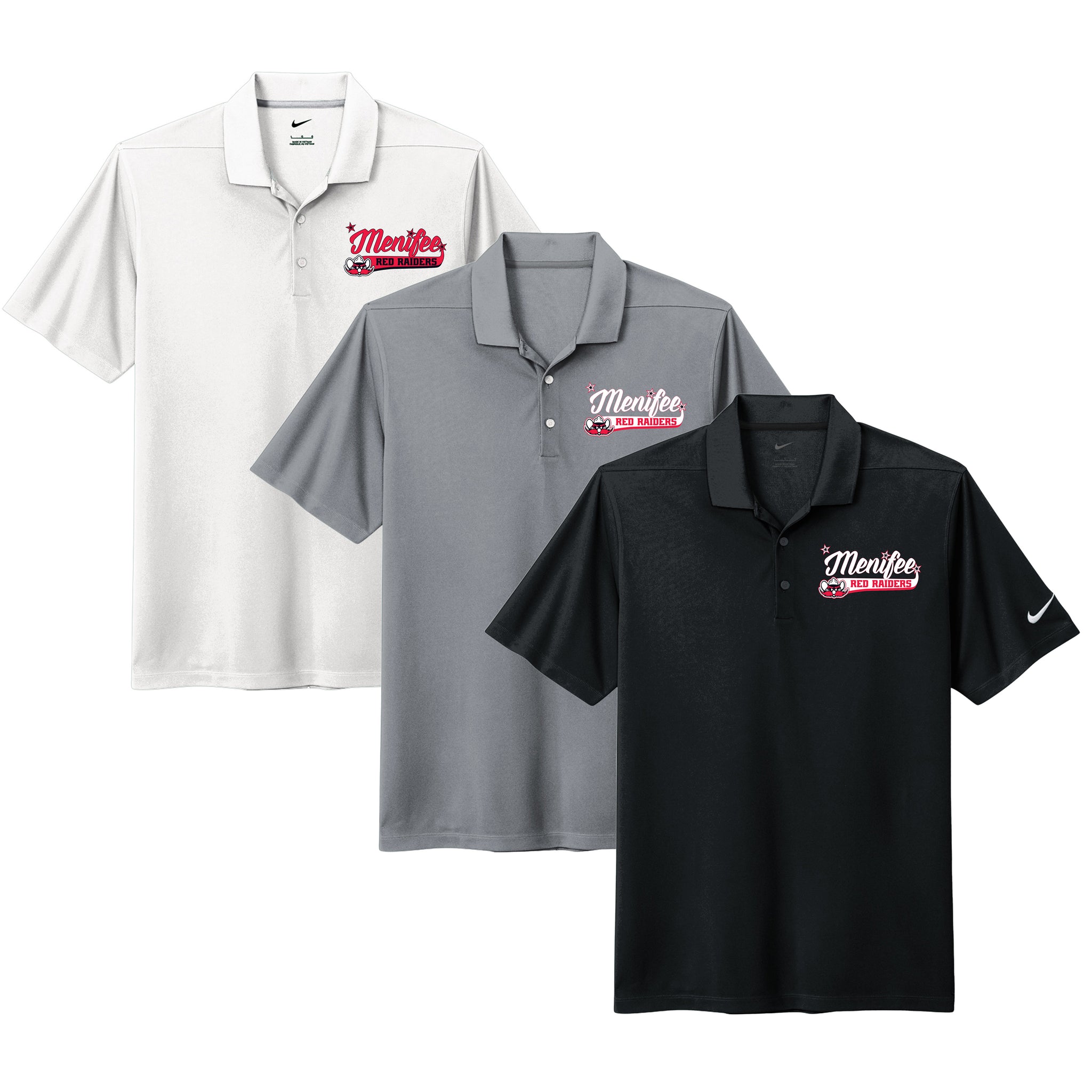 Menifee Red Raiders Fastpitch Nike Dri-FIT Micro Pique 2.0 Pocket Polo