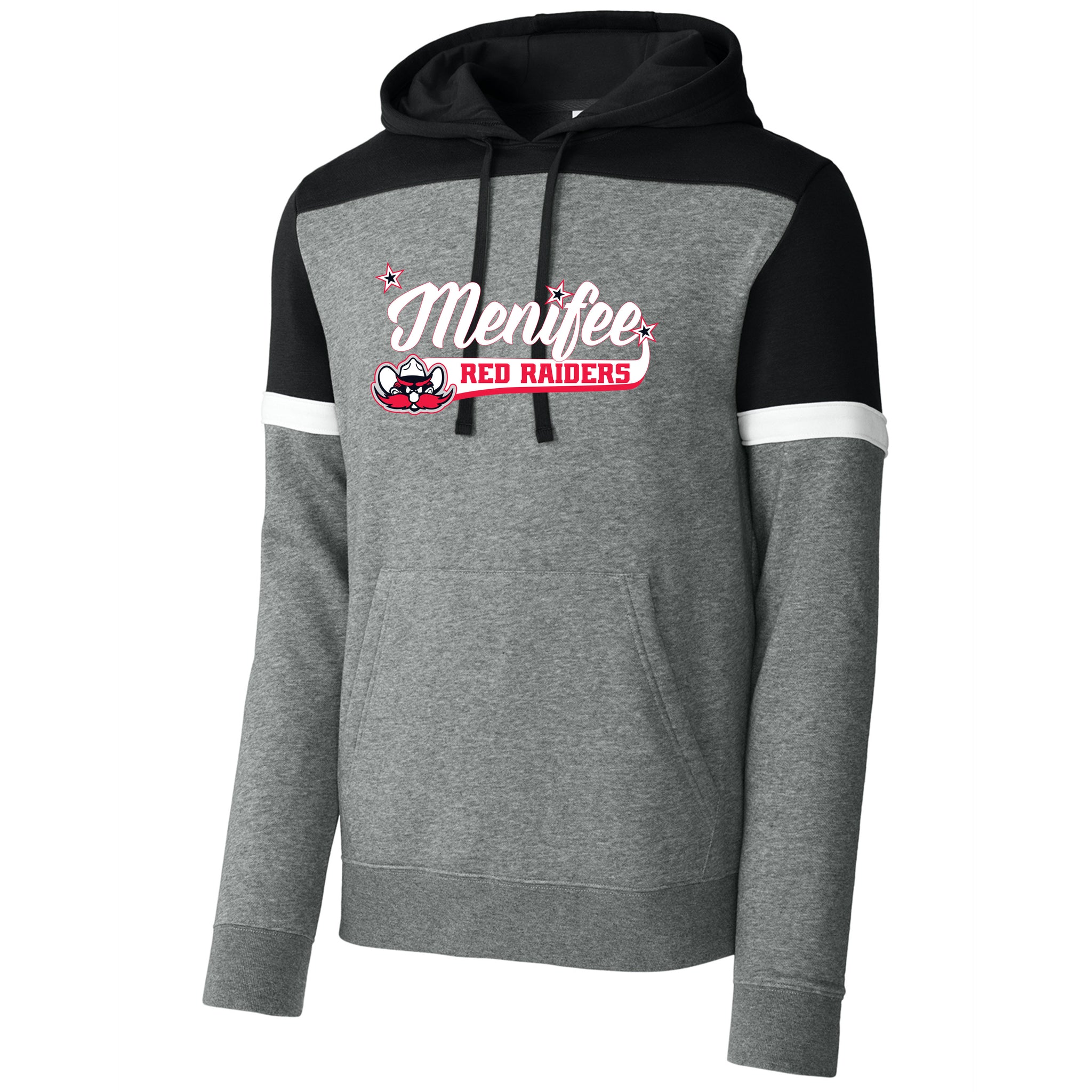 Menifee Red Raiders Fastpitch Sport-Tek® Drive Fleece Colorblock Hoodie