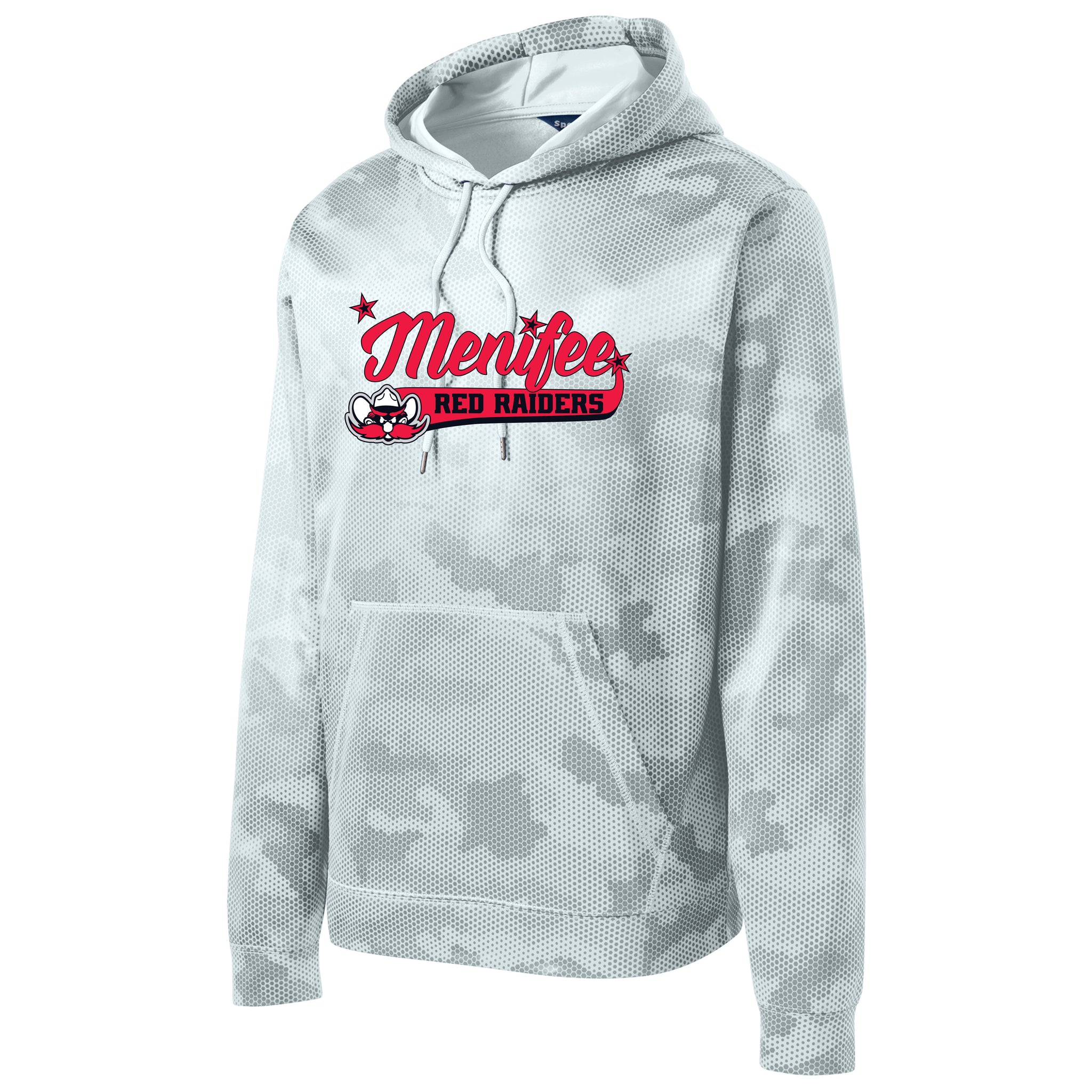 Menifee Red Raiders Fastpitch Sport-Tek® Sport-Wick® CamoHex Fleece Hooded Pullover