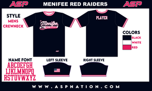 Menifee Red Raiders Fastpitch Mens/Boys Full Sublimation Uniform Short Sleeve