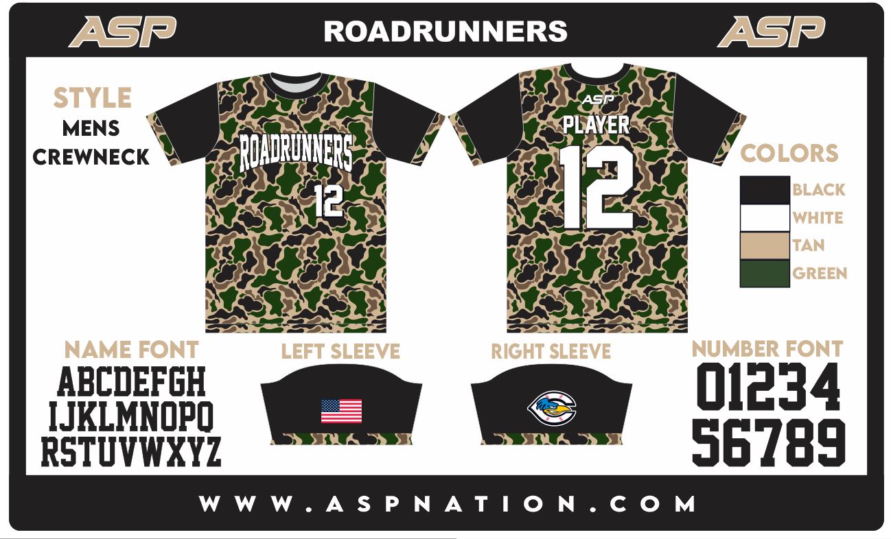 Cherryville Roadrunners Baseball Mens/Boys Full Sublimation Short Sleeve