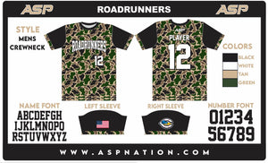 Cherryville Roadrunners Baseball Mens/Boys Full Sublimation Short Sleeve