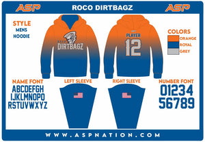 Roco Dirtbagz Baseball Mens/Boys Full Sublimation Crewneck Sweatshirt