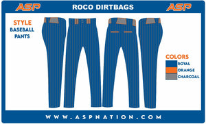 Roco Dirtbagz Baseball Full Sublimations Full Length Pants