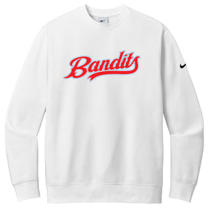 Sandlot Bandits Baseball Nike Club Fleece Sleeve Swoosh Crew