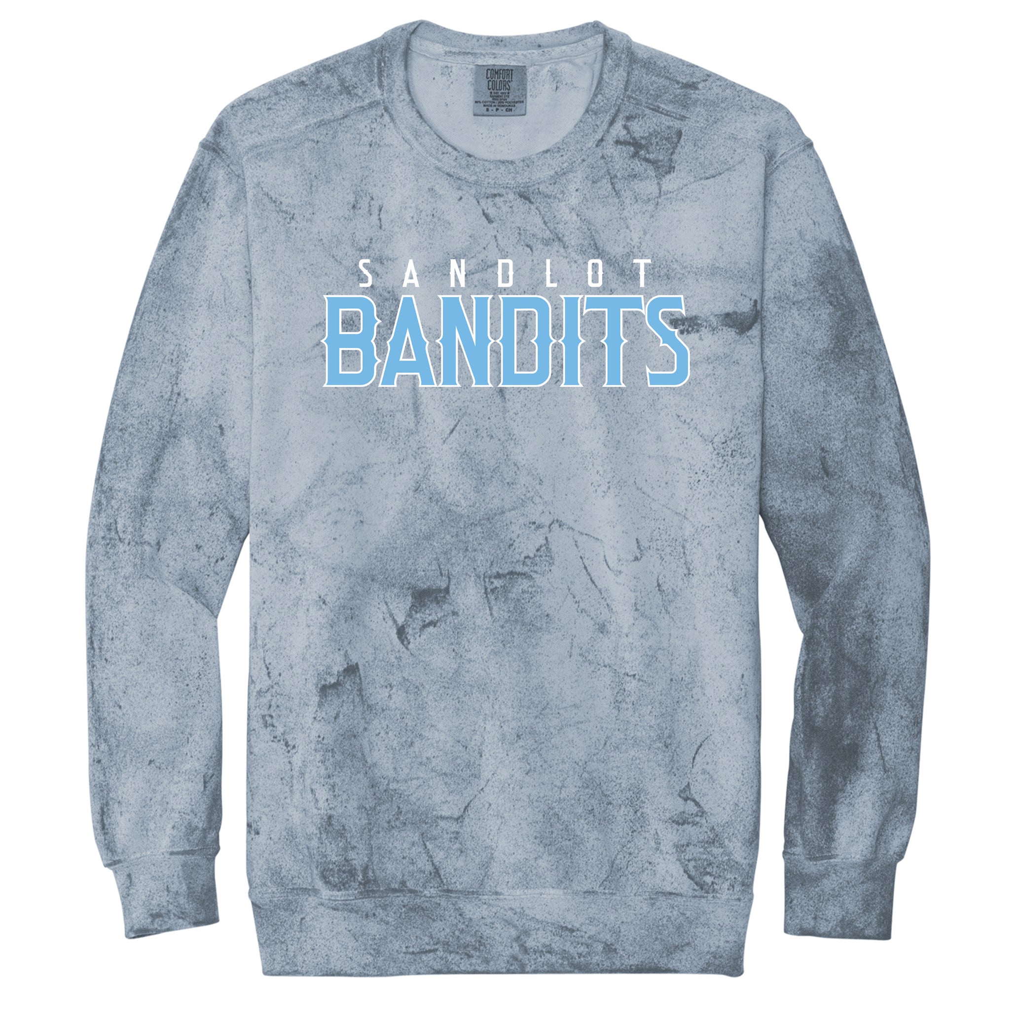 Sandlot Bandits Baseball Color Blast Crewneck Sweatshirt