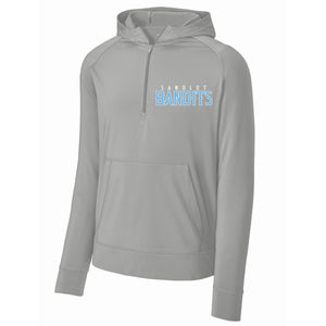 Sandlot Bandits Baseball Sport-Tek® Sport-Wick® Stretch 1/2-Zip Hoodie