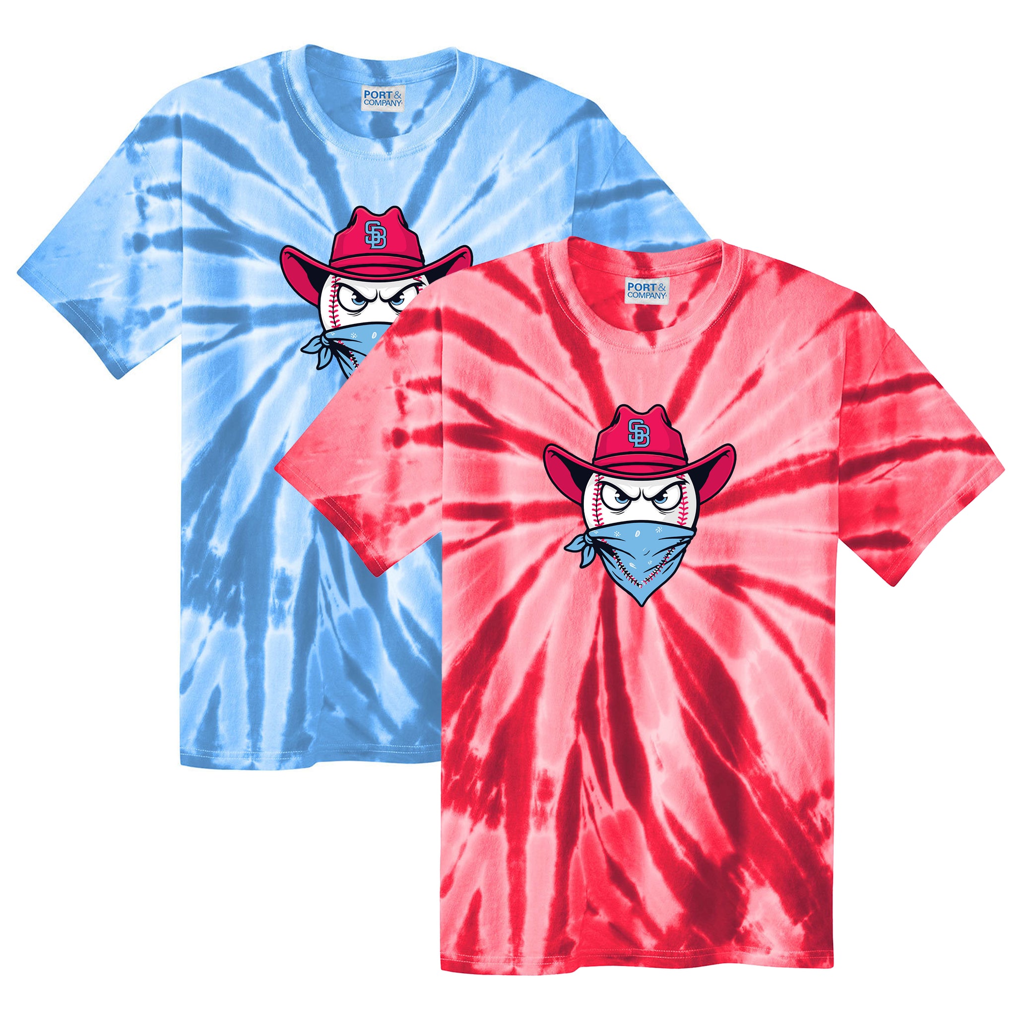 Sandlot Bandits Baseball Port & Company® Tie-Dye Tee