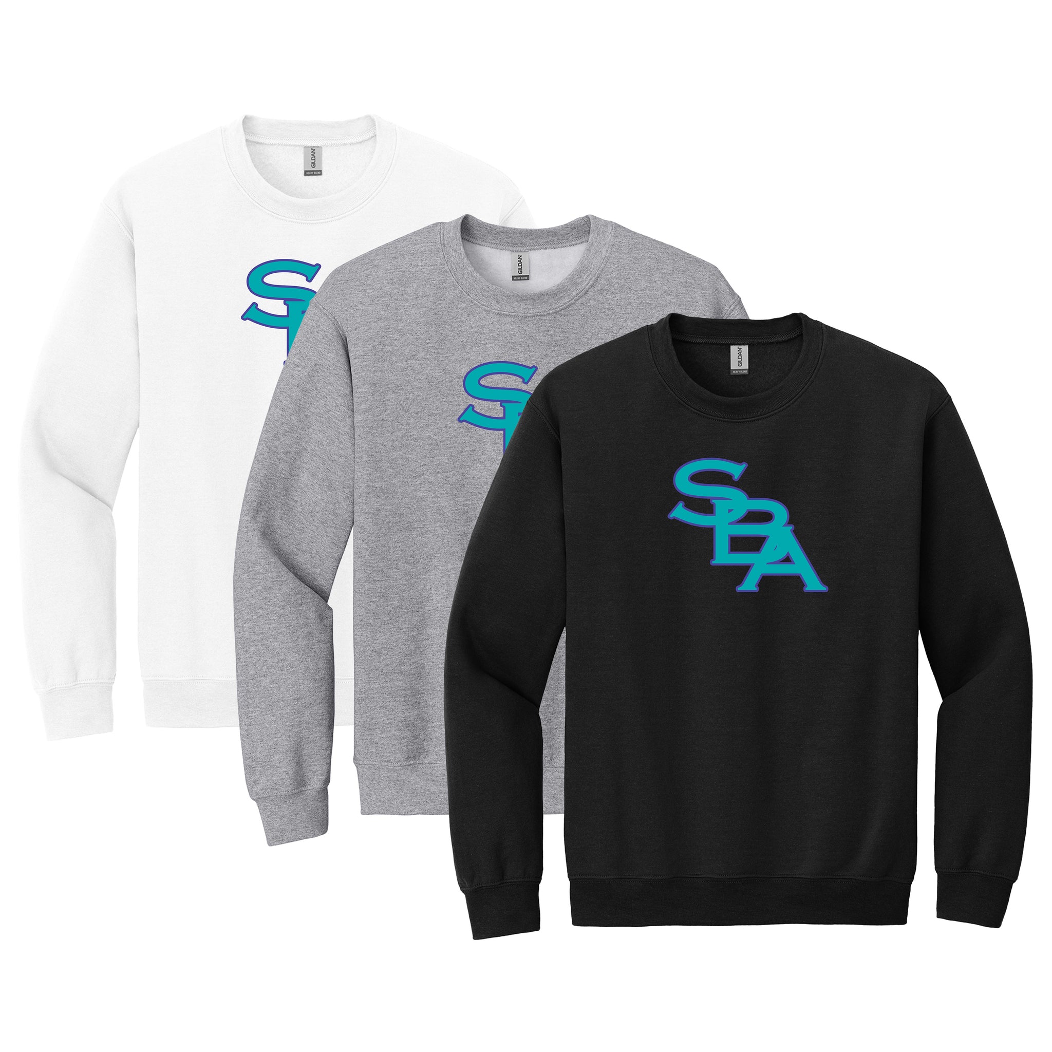 SBA Bolts Baseball Gildan® Heavy Blend™ Crewneck Sweatshirt