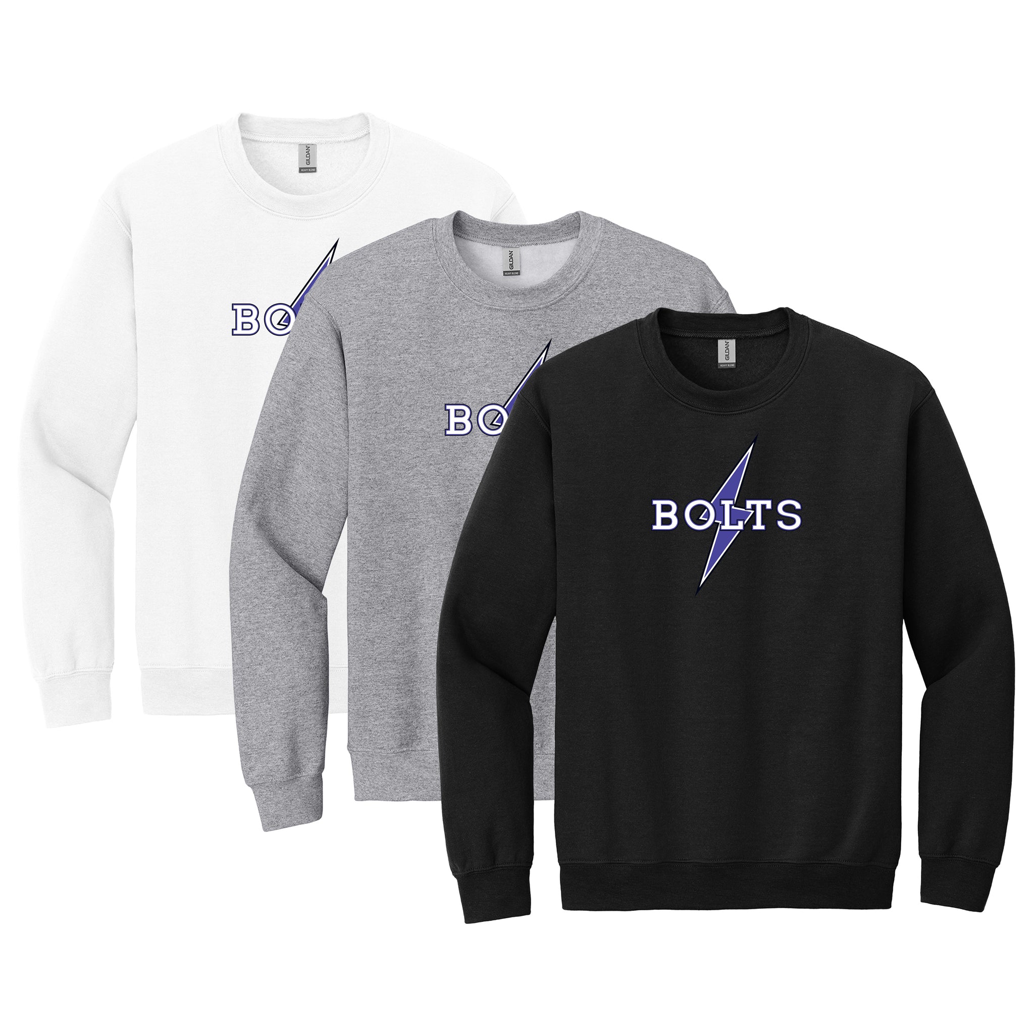SBA Bolts Baseball Gildan® Heavy Blend™ Crewneck Sweatshirt