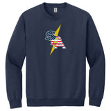SBA Bolts Baseball Gildan® Heavy Blend™ Crewneck Sweatshirt