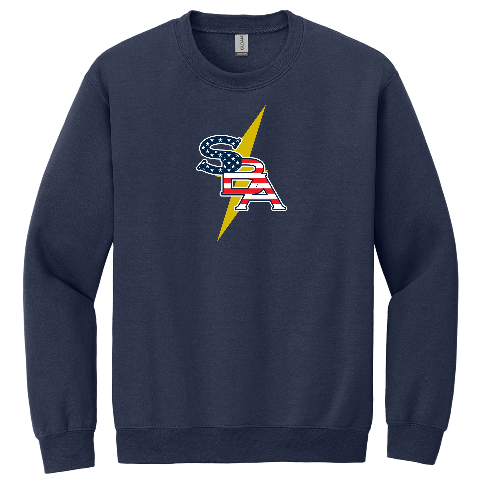 SBA Bolts Baseball Gildan® Heavy Blend™ Crewneck Sweatshirt
