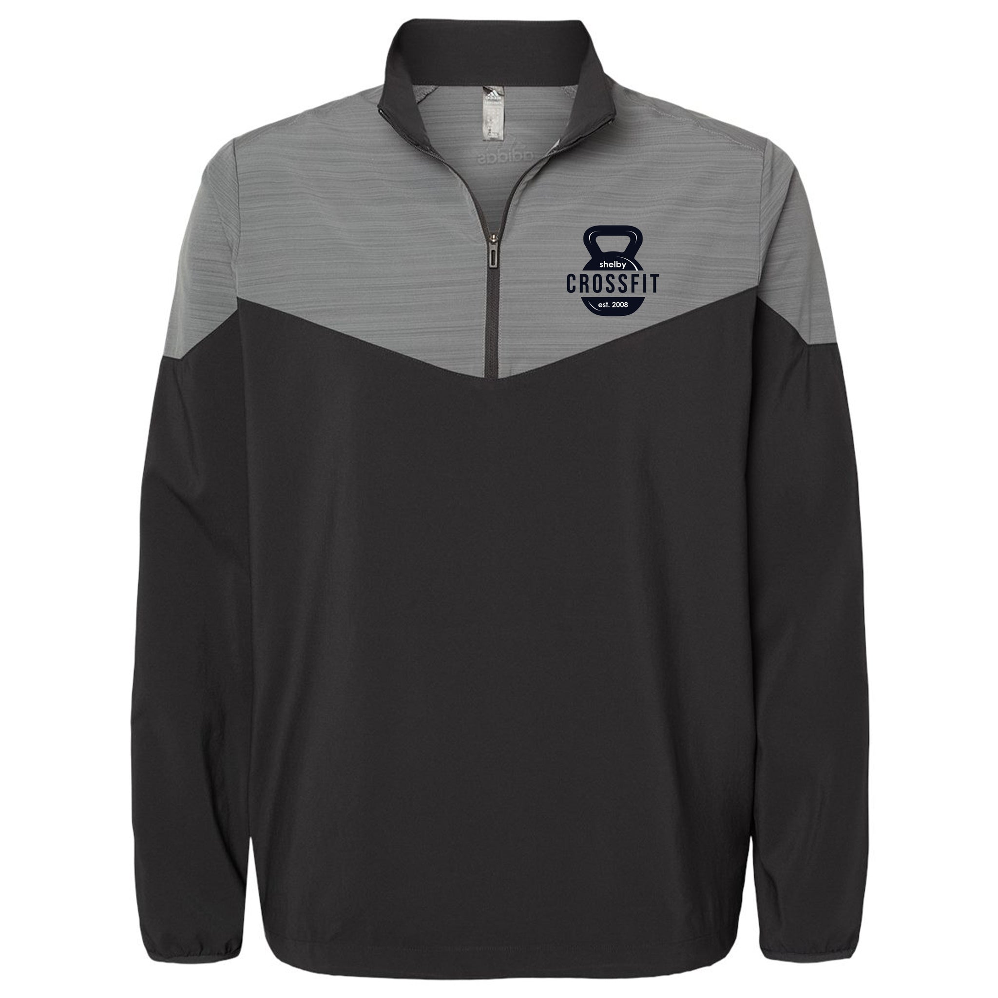 Shelby Crossfit Adidas Heather Chevron Quarter-Zip Windshirt