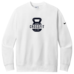 Shelby Crossfit Nike Club Fleece Sleeve Swoosh Crew