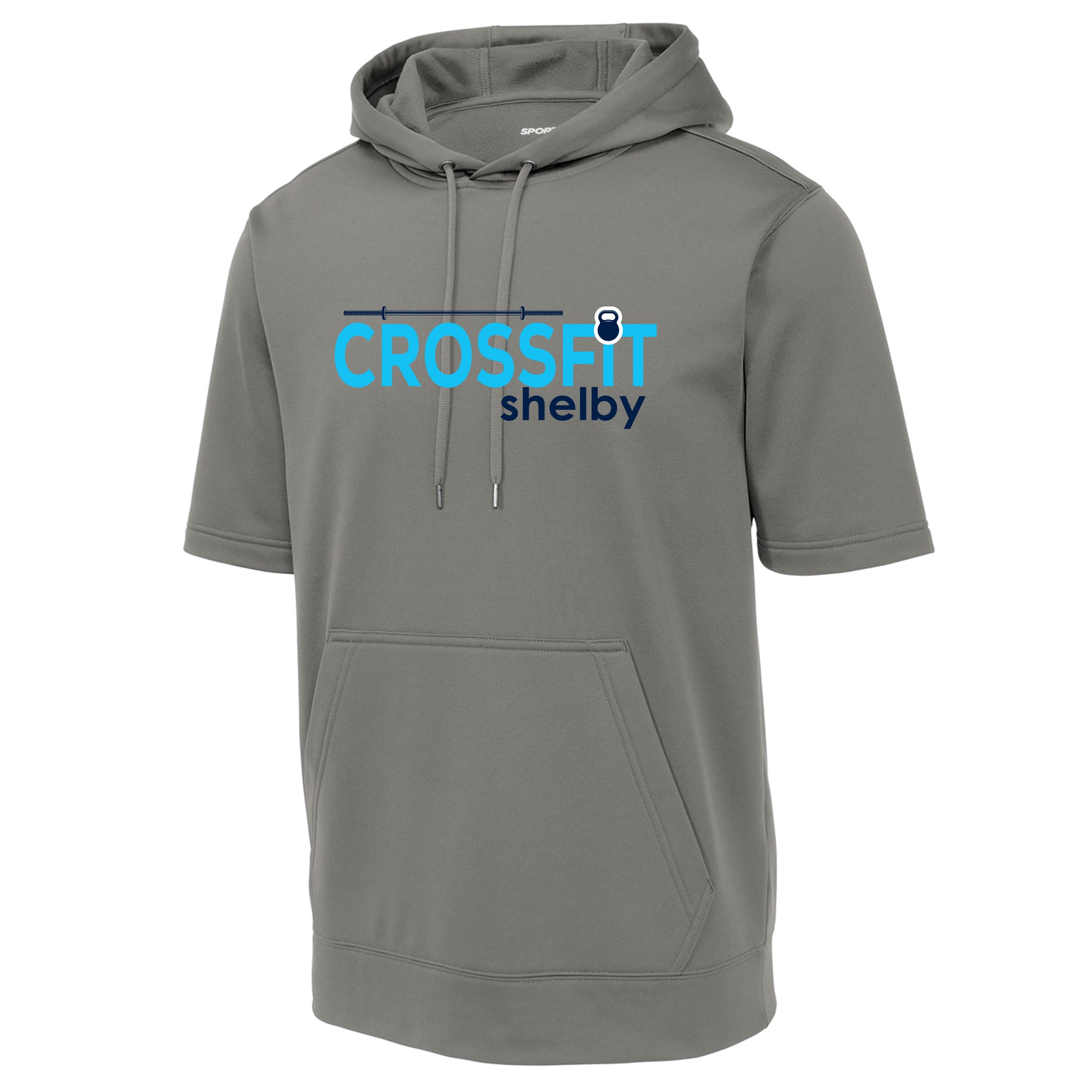 Shelby Crossfit Sport-Tek ® Sport-Wick ® Fleece Short Sleeve Hooded Pullover