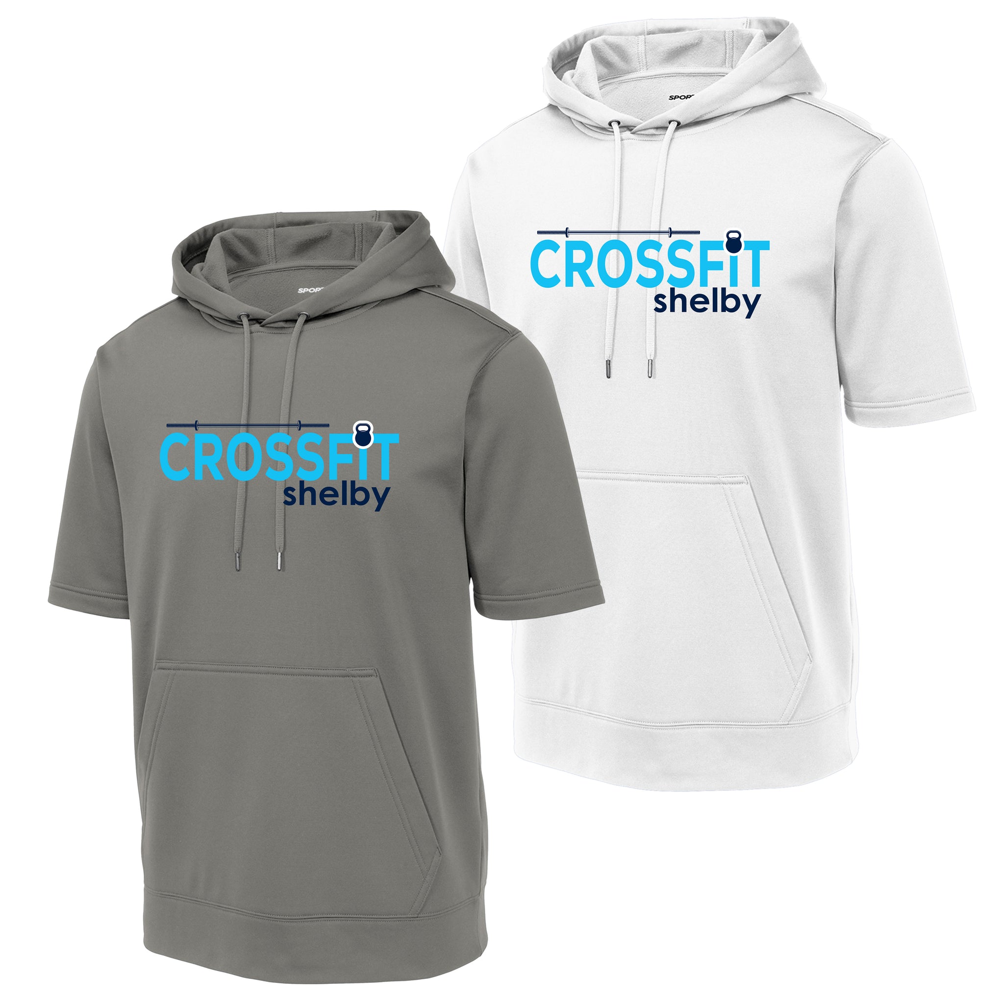 Shelby Crossfit Sport-Tek ® Sport-Wick ® Fleece Short Sleeve Hooded Pullover