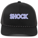 Show Me Shock Pacific Headwear Trucker Snapback Braid Patch Cap