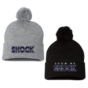 Show Me Shock Fastpitch Sportsman 12" Pom-Pom Cuffed Beanie