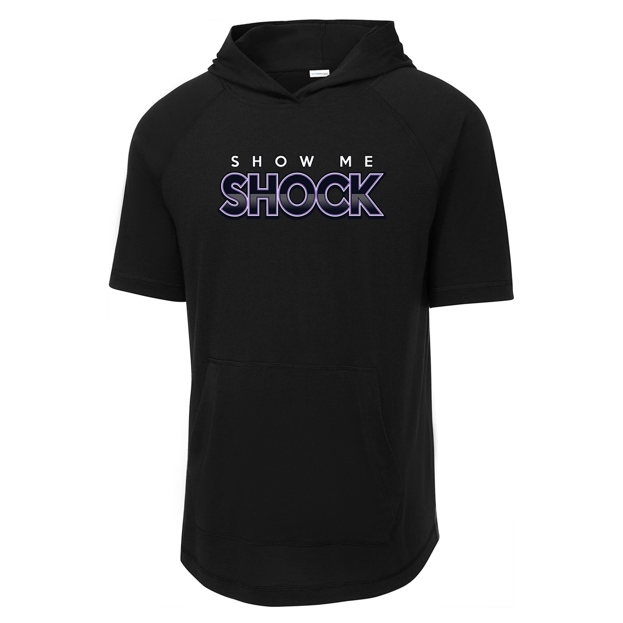 Show Me Shock Fastpitch Sport-Tek ® PosiCharge ® Tri-Blend Wicking Short Sleeve Hoodie
