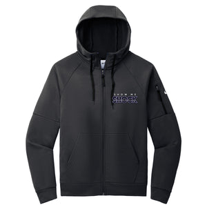 Show Me Shock Fastpitch Nike Therma-FIT Pocket Full-Zip Fleece Hoodie